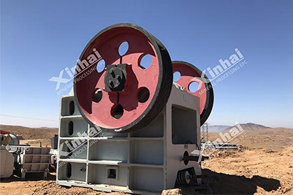 jaw crusher used in a copper processing plant